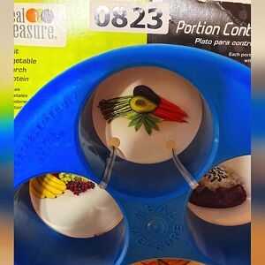 *H823NWT Meal Measure Portions Control Plate